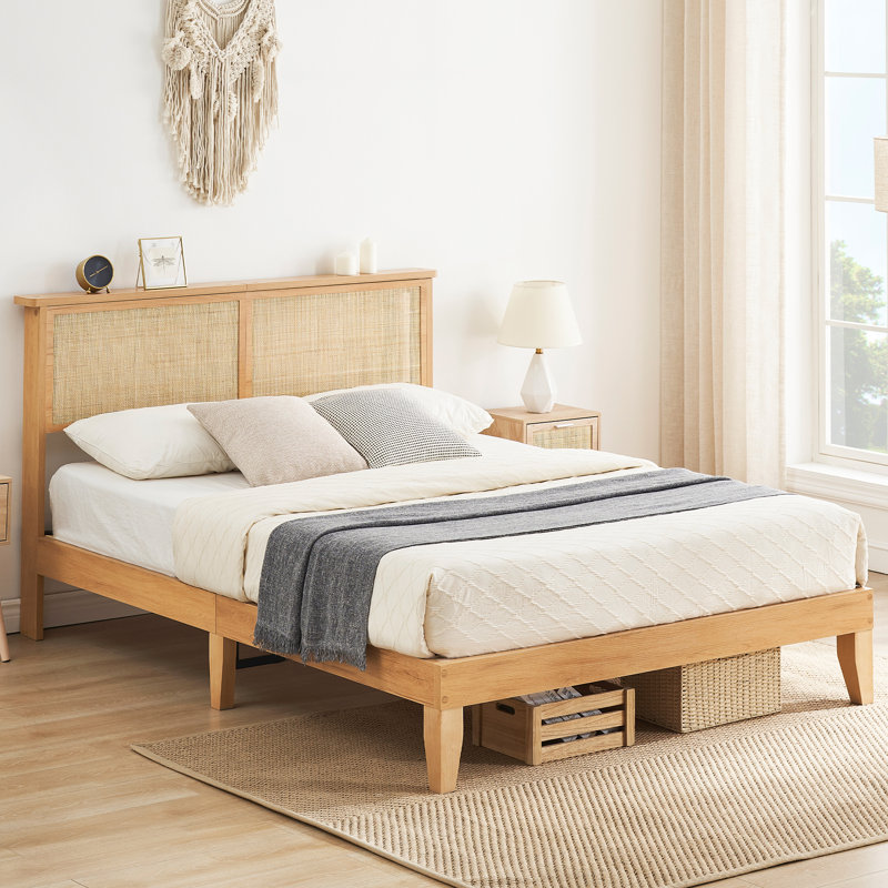 Stavern Mid Century Natural Platform Bed – Twig LLC