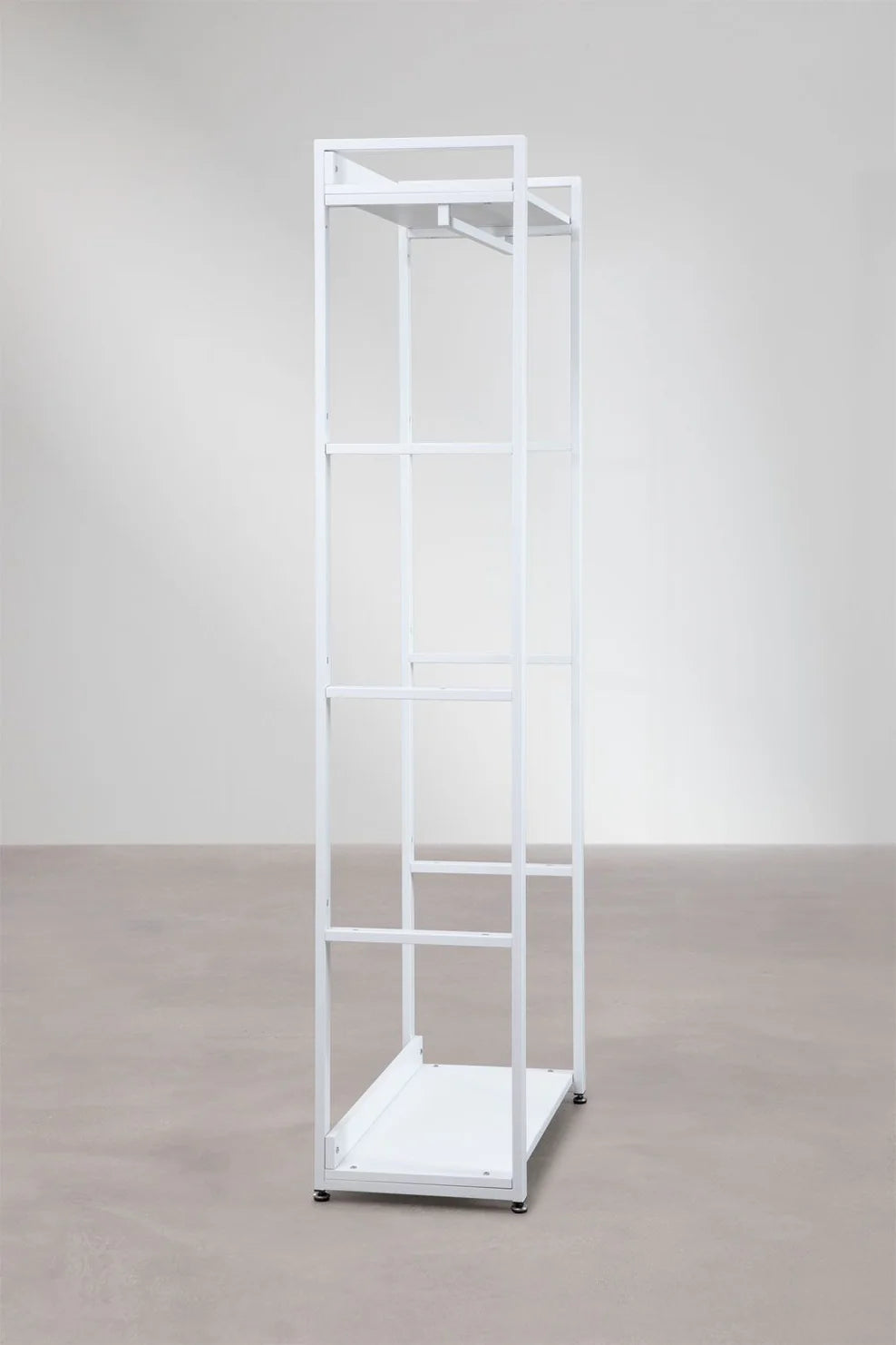 Linea Steel and Wood Coat Rack - Whity