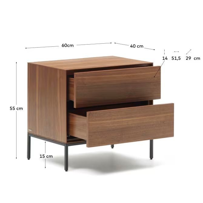 Cove Bedside - Brown