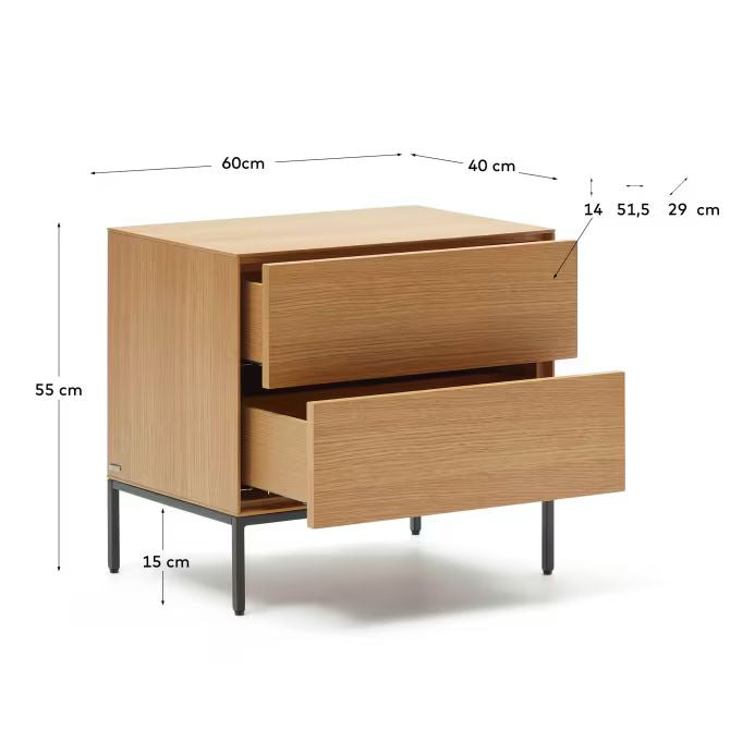 Cove Bedside - Natural
