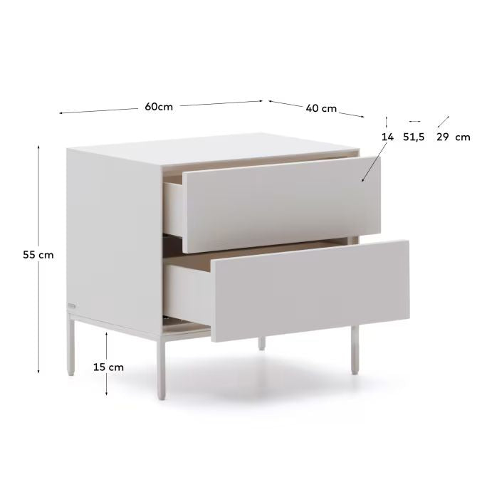 Cove Bedside - White