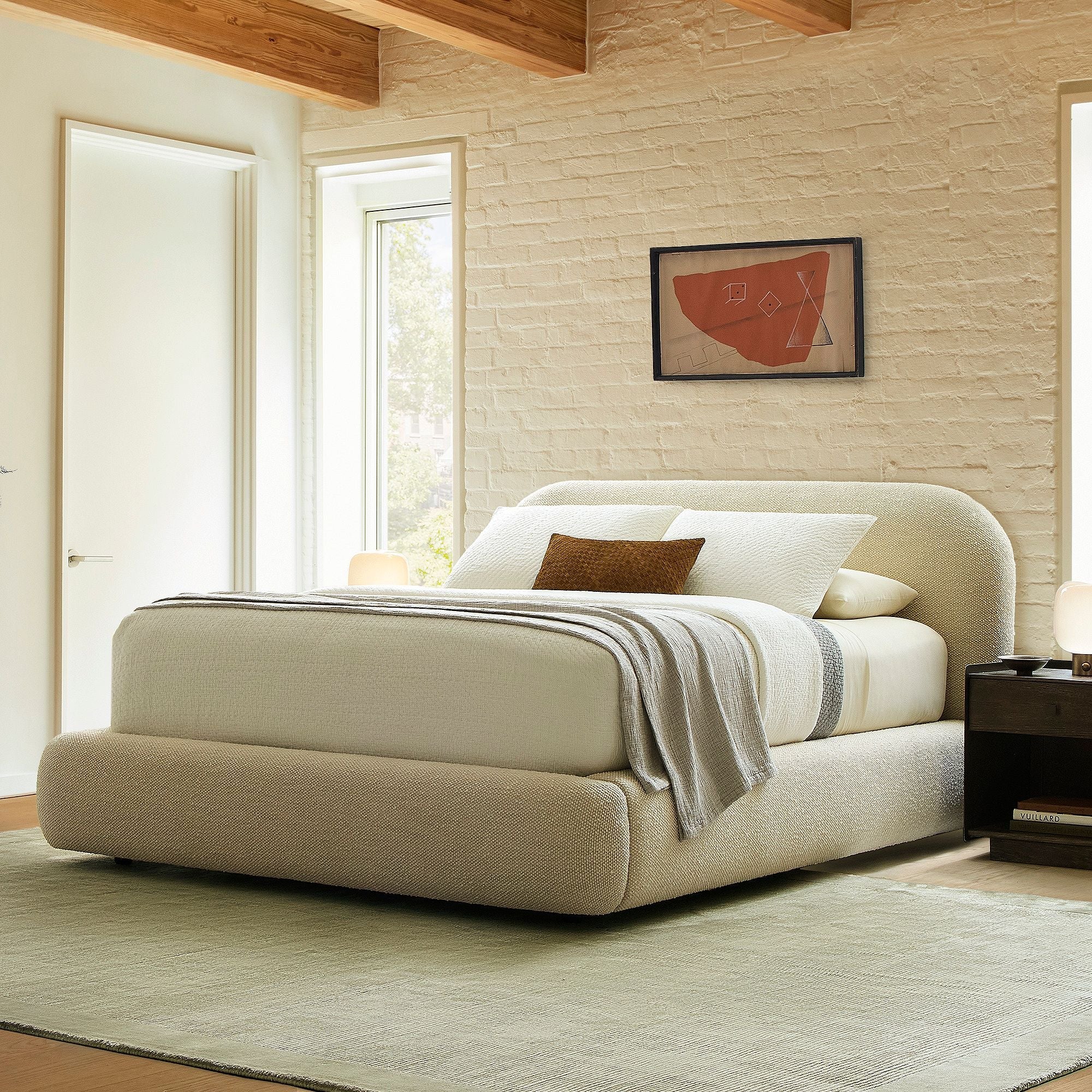 Luma King Bed ( Beige )
