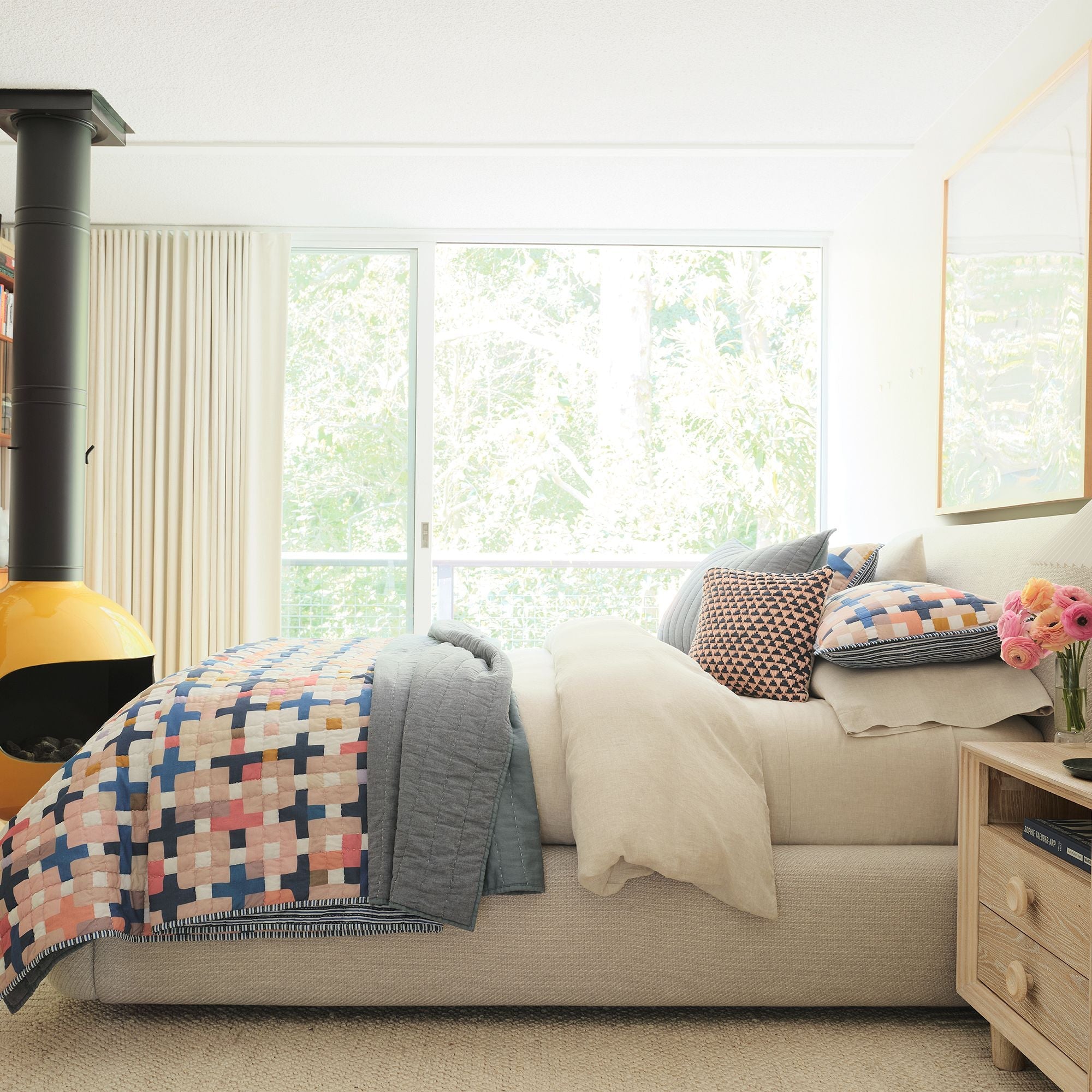 Luma Queen Bed ( Beige )