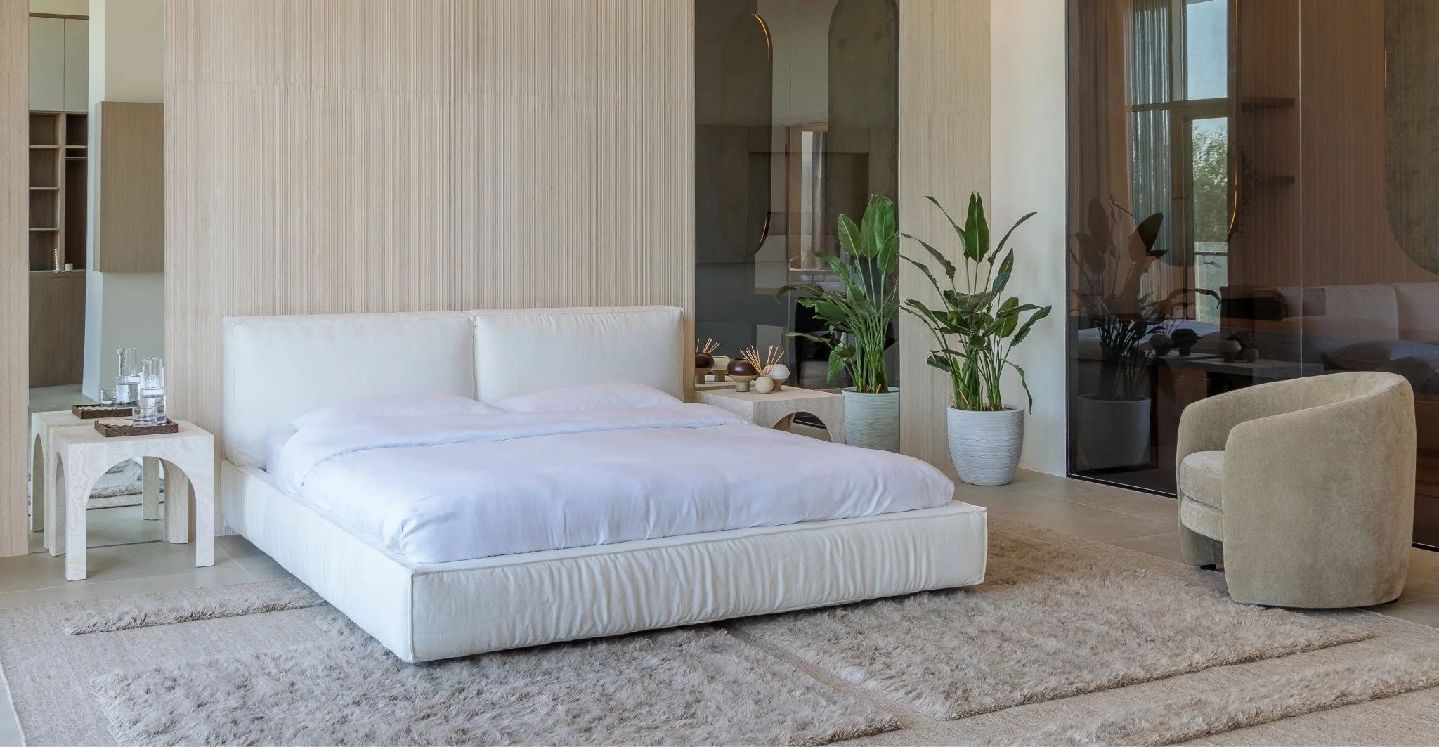 Arden King Bed (White)