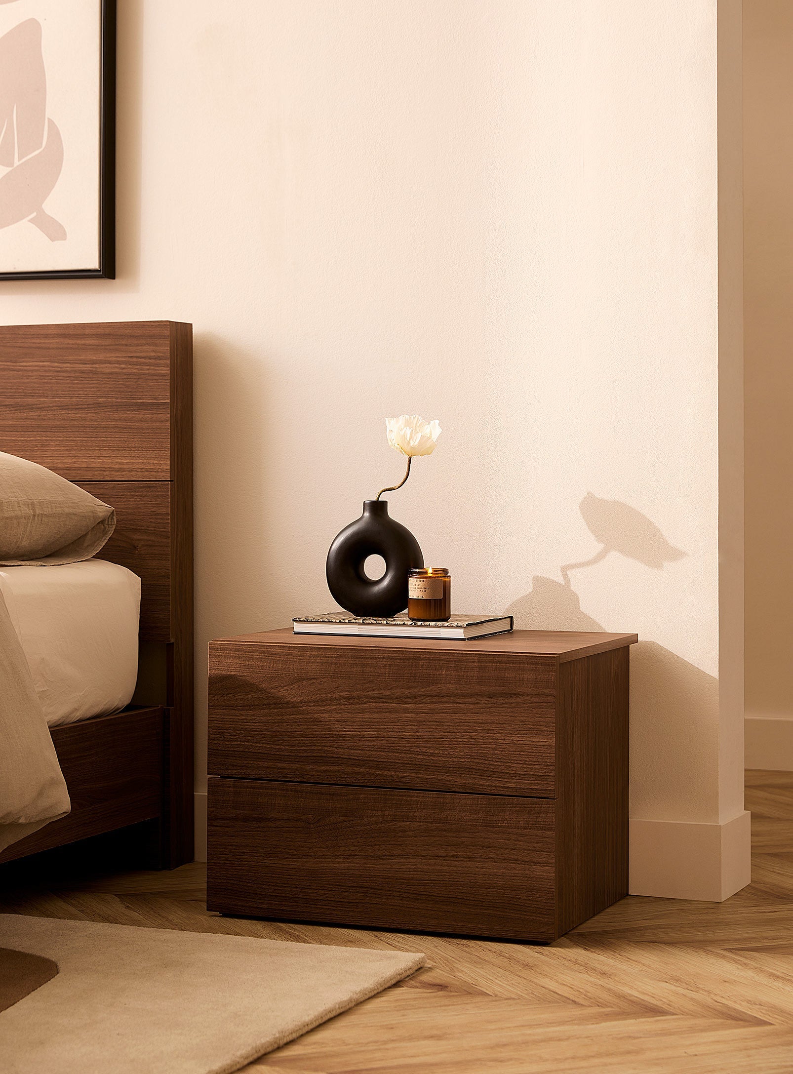 Linea Bedside - Brown
