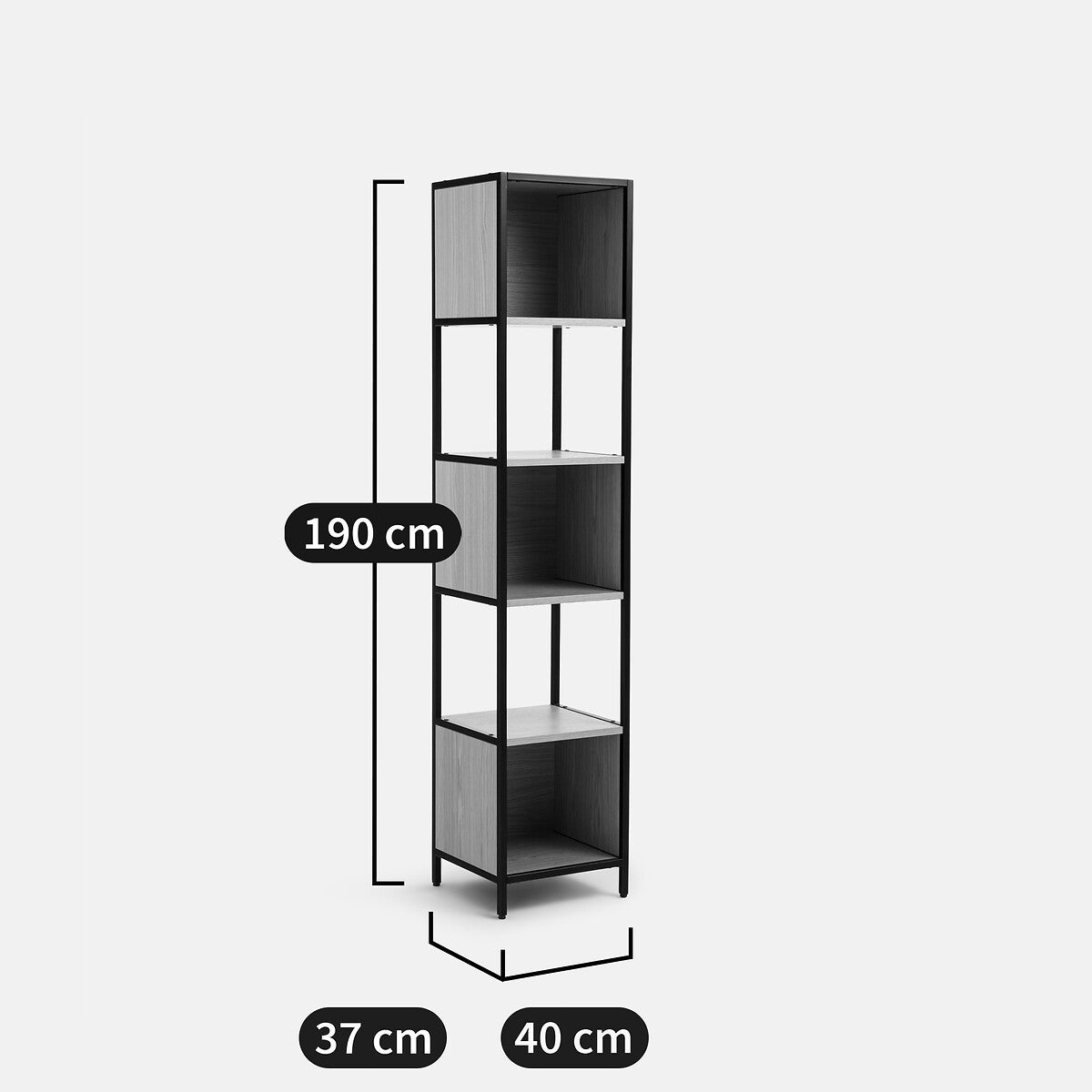Linea Sideboard 3 Open Cabinets Small