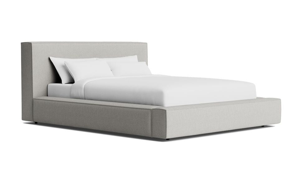 Solace Queen Bed ( Light Grey )